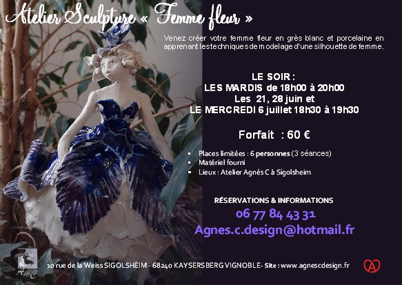 ATELIER CERAMIQUE "femme Fleur"