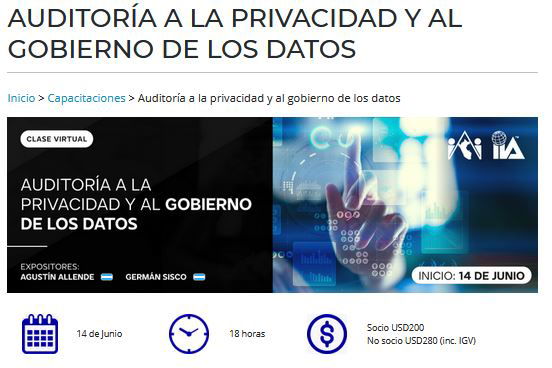 Auditoría a la privacidad y al gobierno de los datos