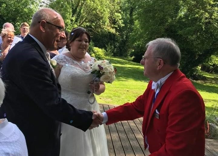 Congratulating the couple following their Ceremony