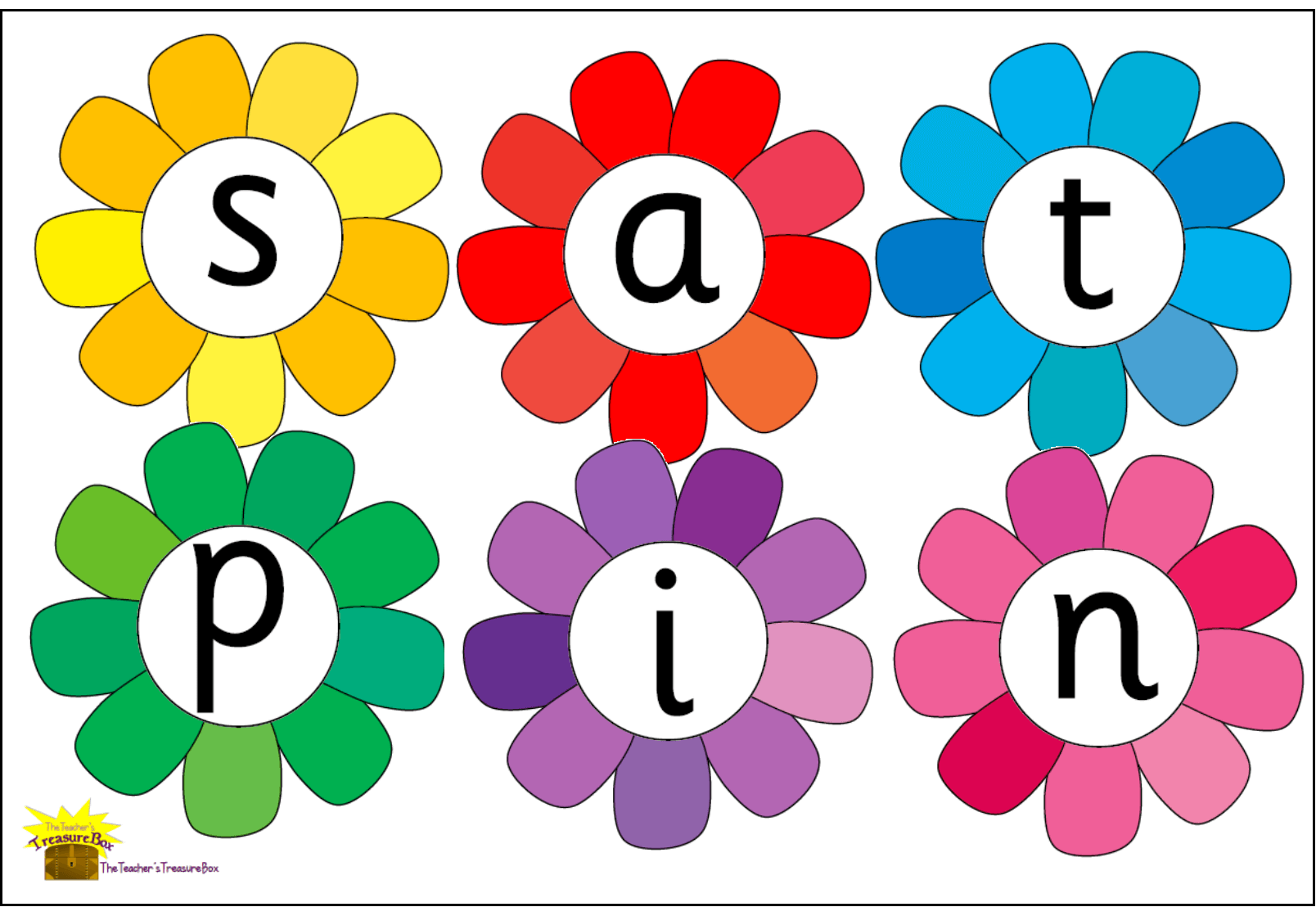 Phonics Phase 2 on Flowers