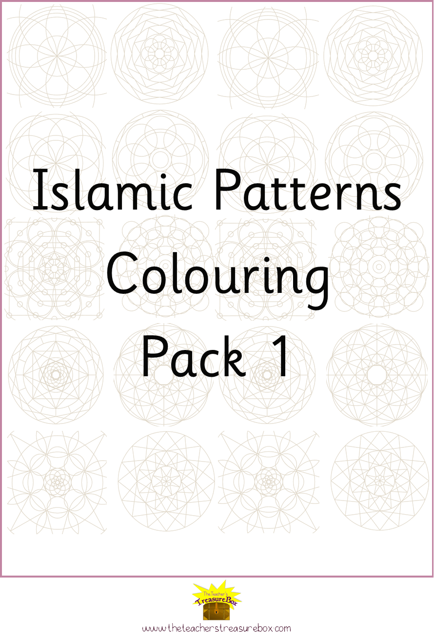 Islamic Patterns Colouring Pack 1