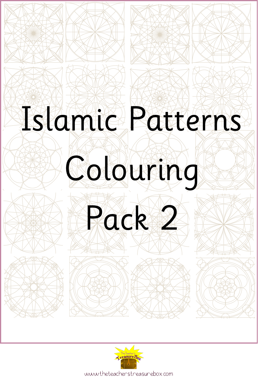 Islamic Patterns Colouring Pack 2