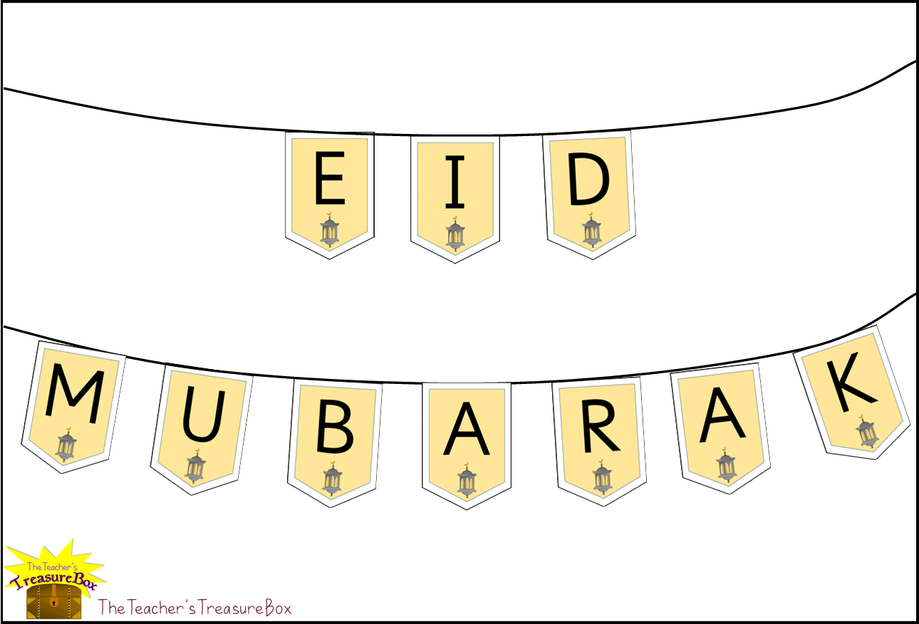 Eid Bunting (Yellow)