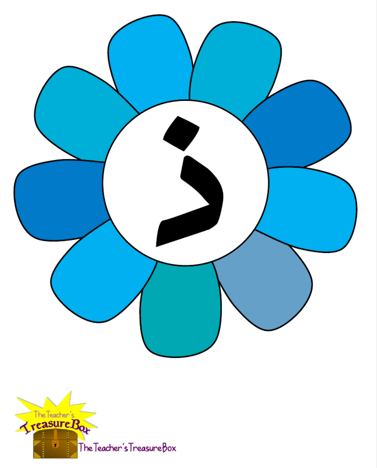 Arabic Alphabet Flashcards on Flowers