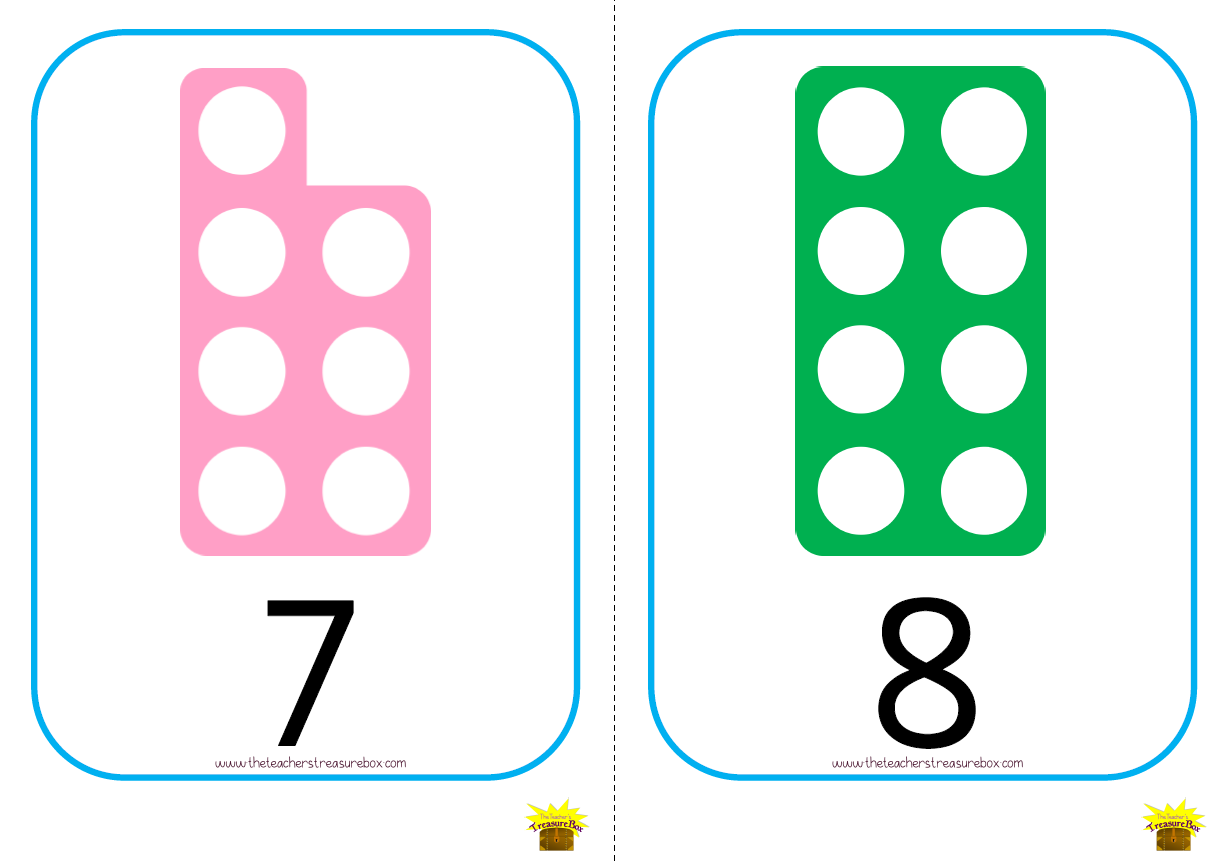Numicon Number Flashcards