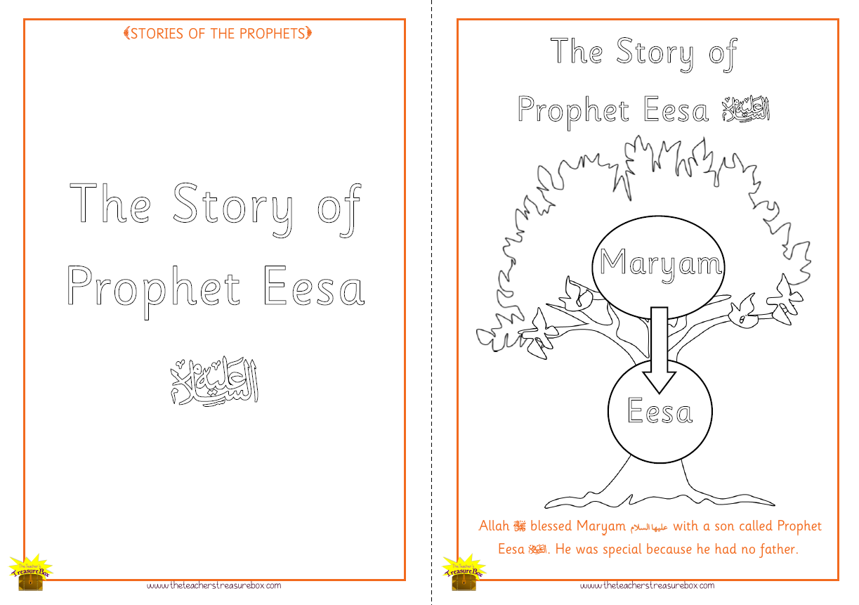 Prophet Eesa Colouring Sheets