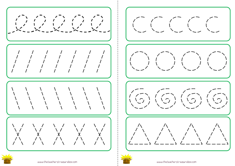 pencil control activity cards