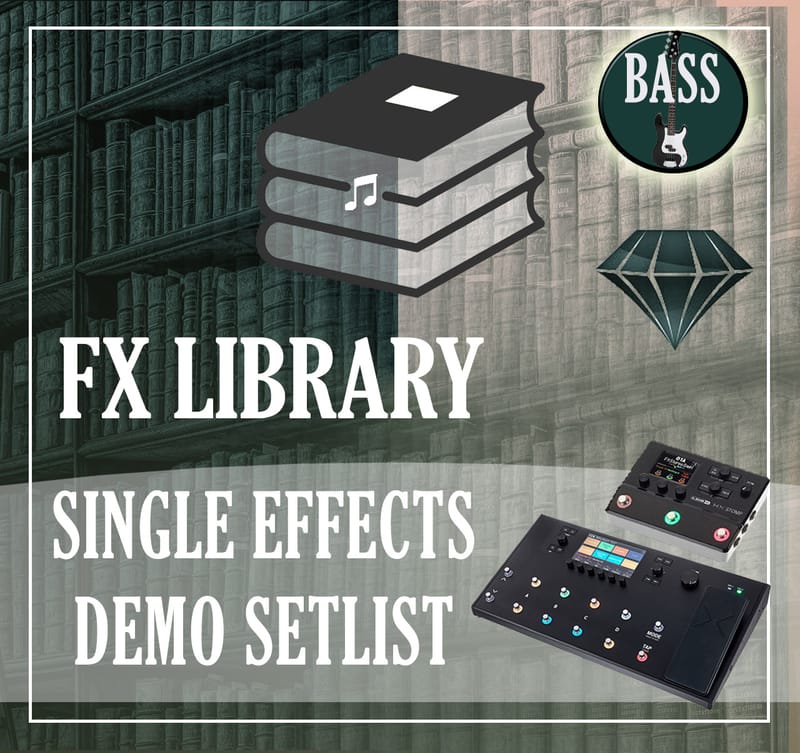 New Vintage Audio Line 6 FX Library Demo Setlist FX Library (Bass)