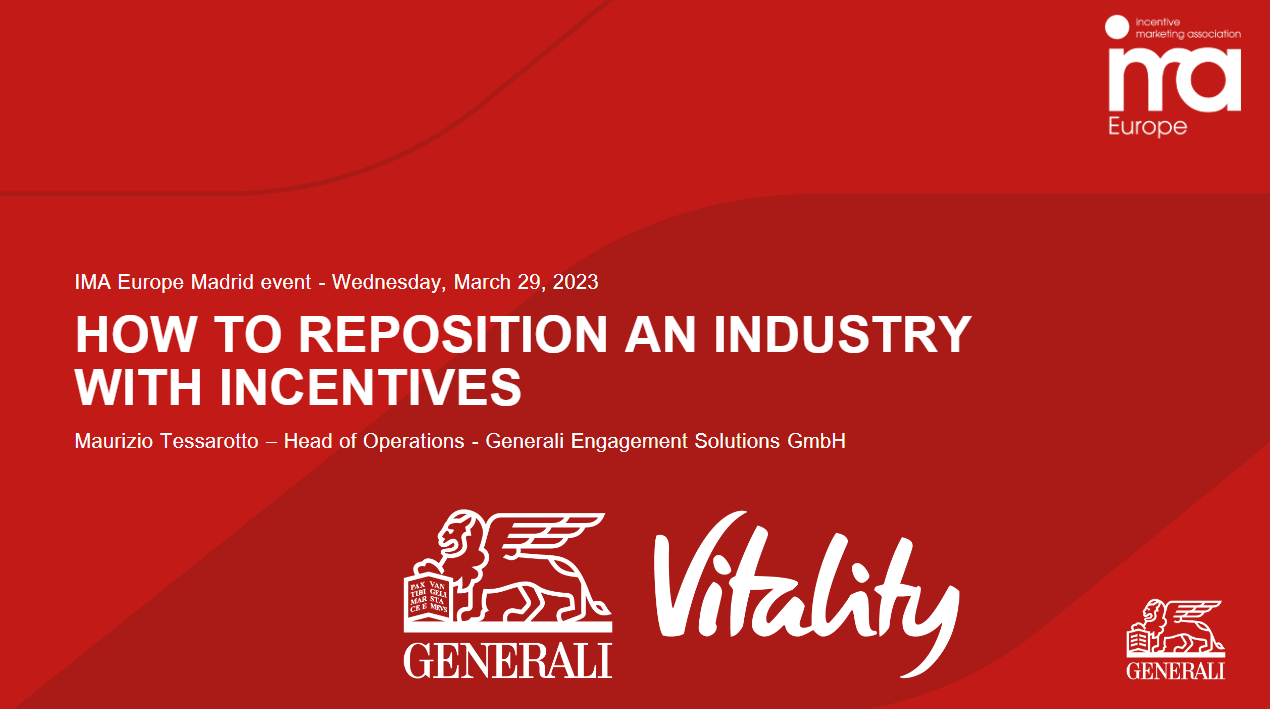 How to Reposition an Industry with Incentives - Maurizio Tessarotto - Generali Engagement Solutions