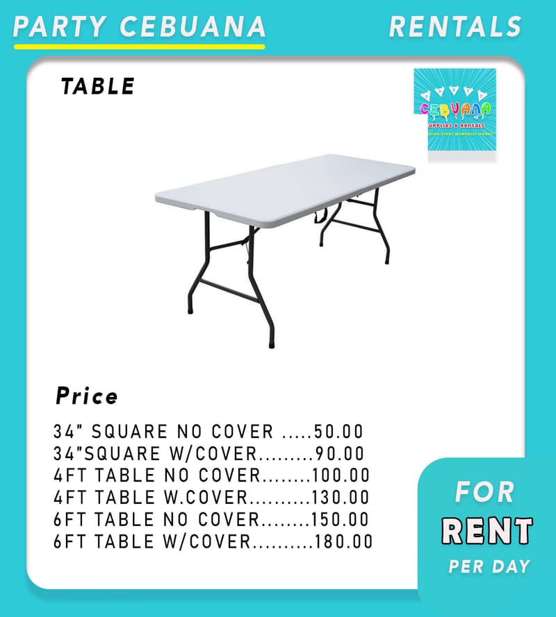 Event Table For Rent