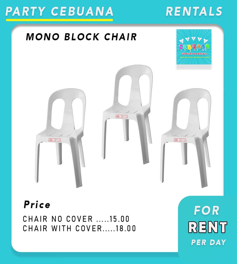MONOBLOCK CHAIR FOR RENT