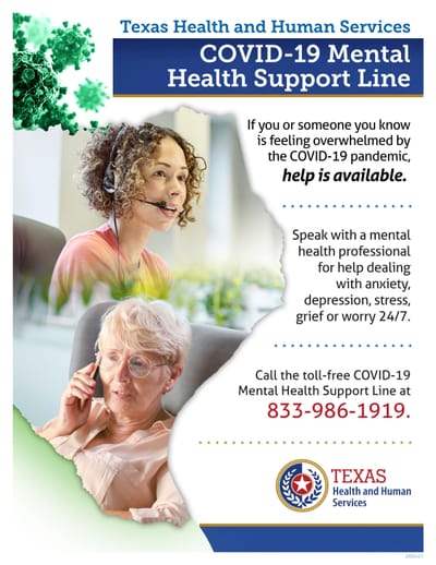 COVID-19 Mental Health Support Line image