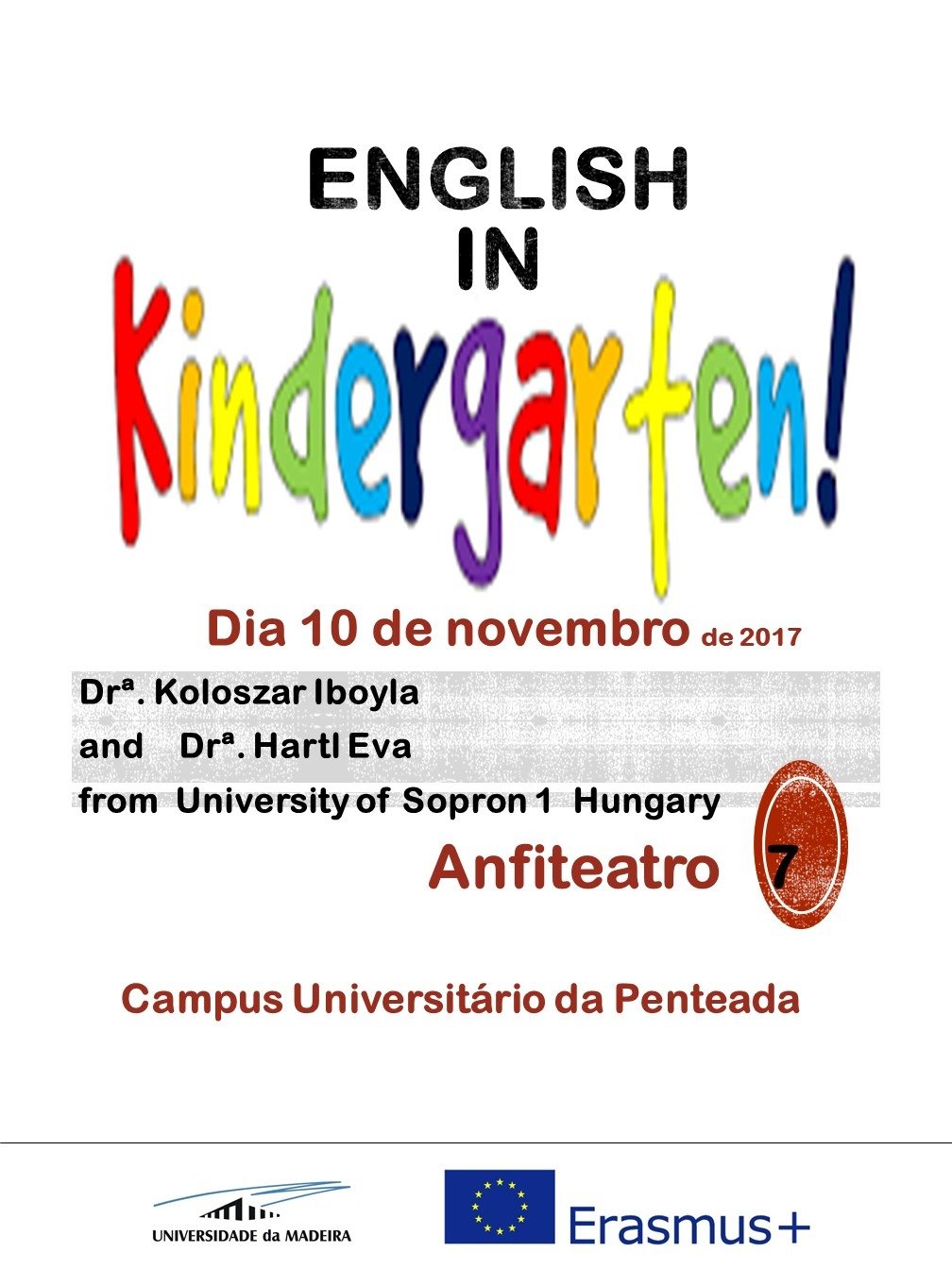 Conferência ENGLISH IN KINDERGARTEN