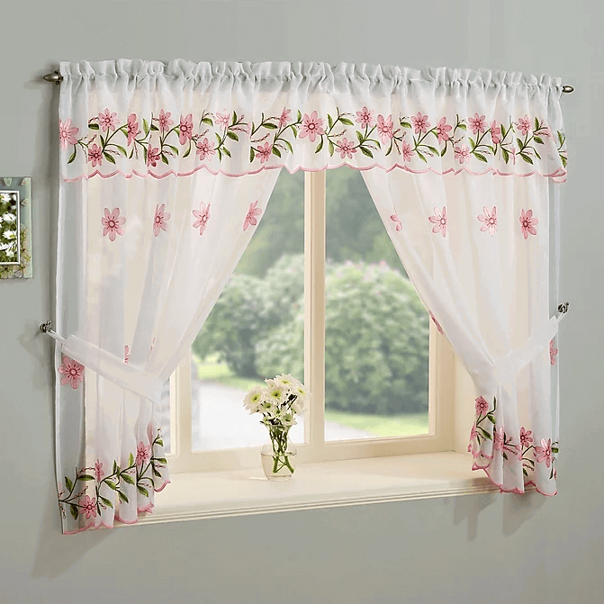 Kitchen and bathroom curtains Available in different sizes and