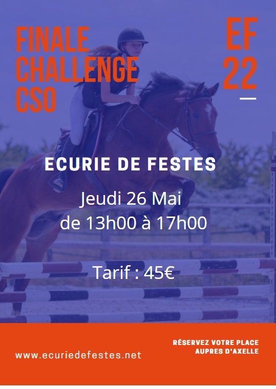 FINALE  CSO Interne - Challenge EF22 N°4