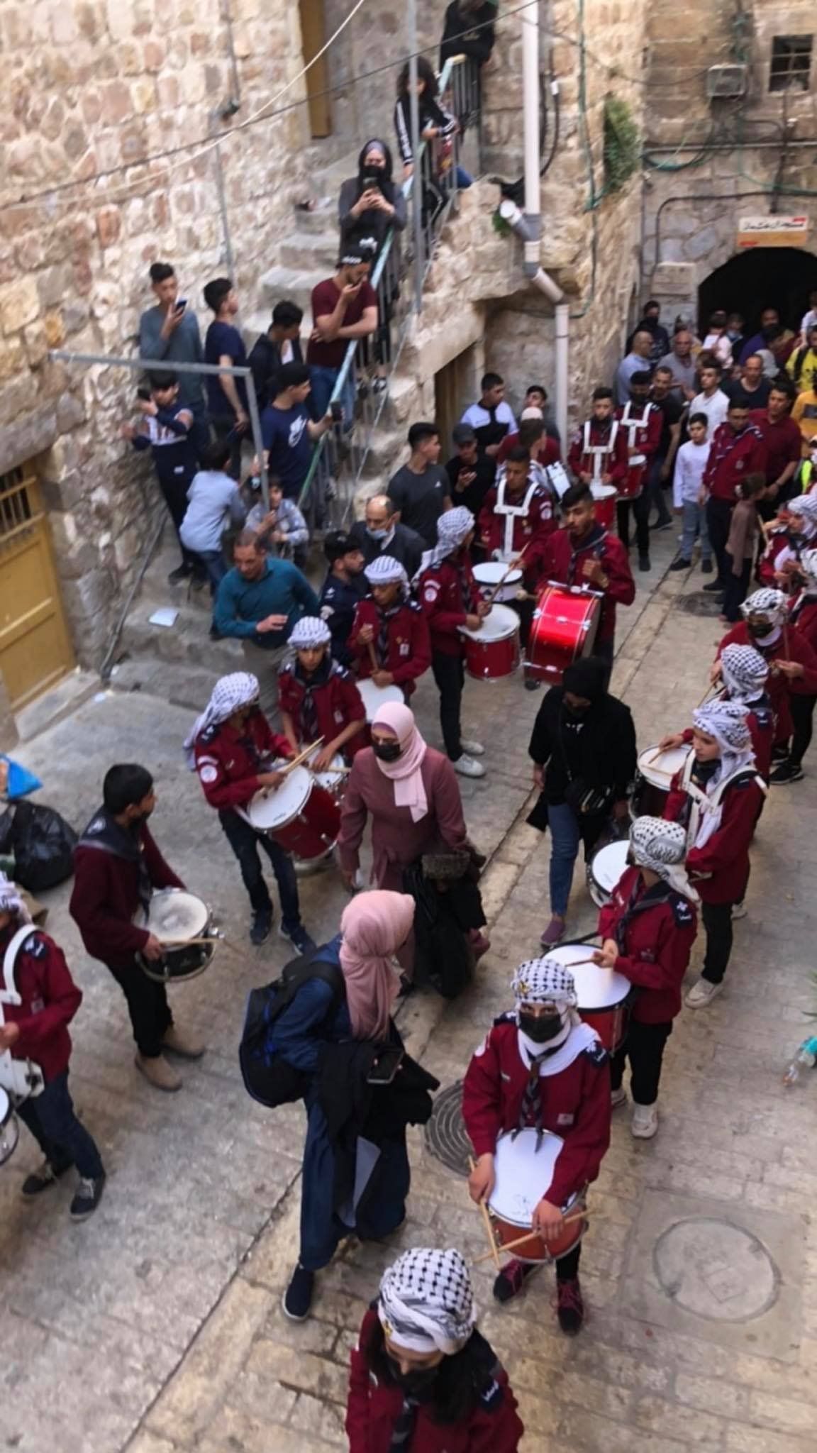 افتتاح مهرجان "ليالي قمر الدين"  في البلدة القديمة من  الخليل