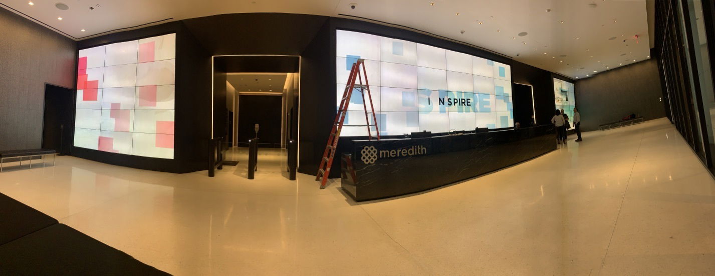 LCD TV Video Wall Installed