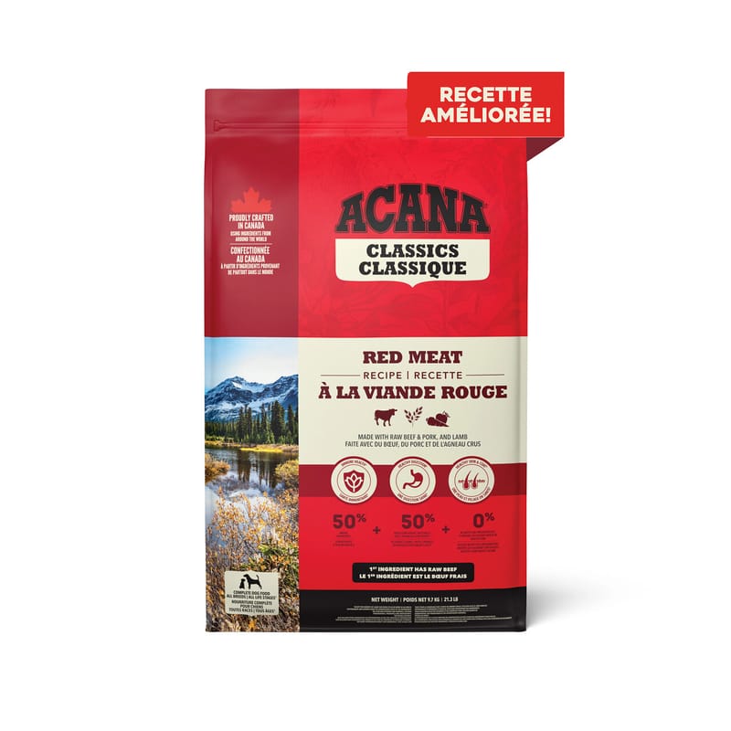 ACANA Nourriture pour chien Classic Red Agneau, Boeuf et Porc