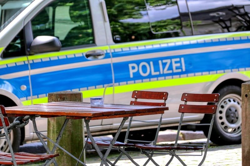 Mobile Beratung der Polizei Rheinberg mit Fahrradcodierung