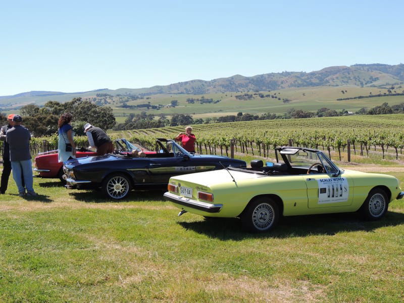 Italian Made Cars-Porchetta and Car Display Take 2 at God's Hill Winery