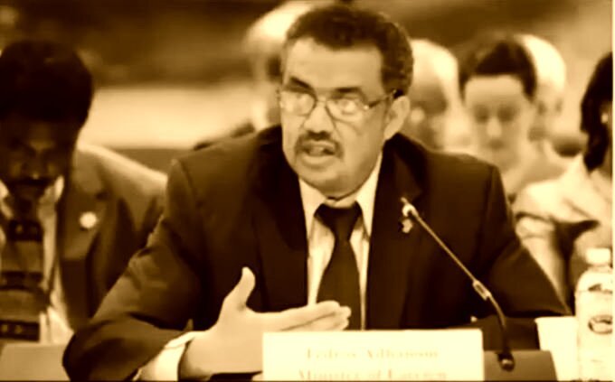 Tedros Adhanom, patron de l'OMS et criminel contre l'humanité
