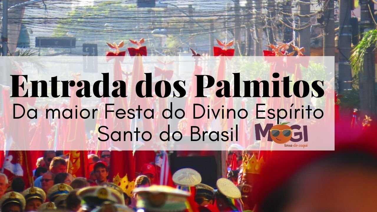 ENTRADA DOS PALMITOS da maior Festa do Divino Espírito Santo do Brasil, é a de Mogi das Cruzes