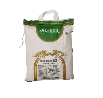 AKSHAR SURTI KOLAM RICE 5KG - FARM TO HOME