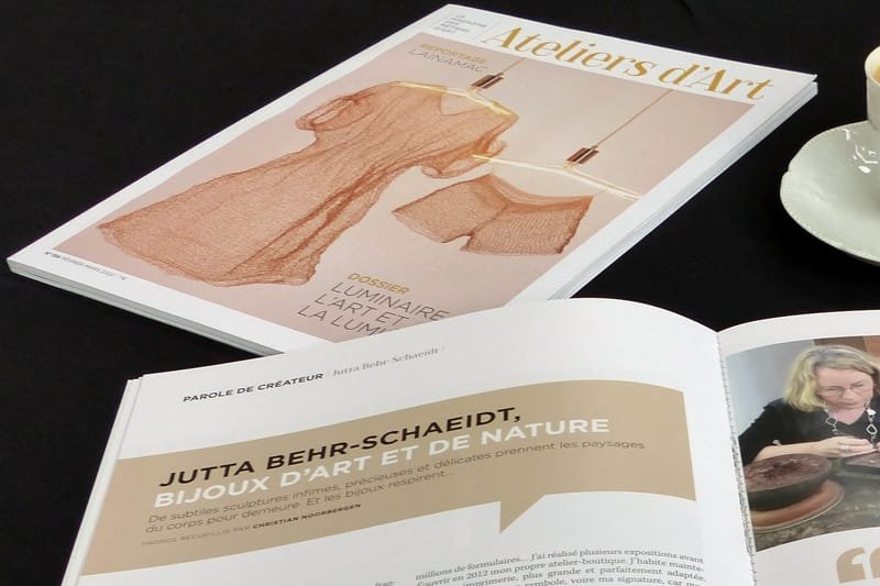 PAROLE DE CREATEUR JUTTA BEHR-SCHAEIDT | MAGAZINE ATELIERS D'ART