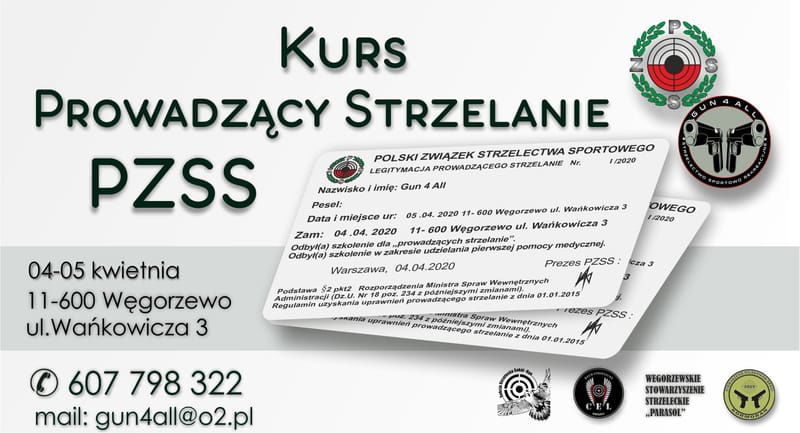 Kurs -  Prowadzący Strzelanie PZSS