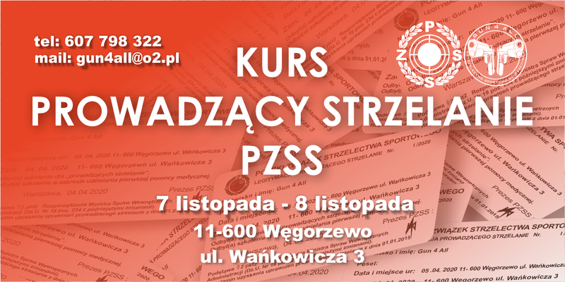 Kurs Prowadzący Strzelanie PZSS