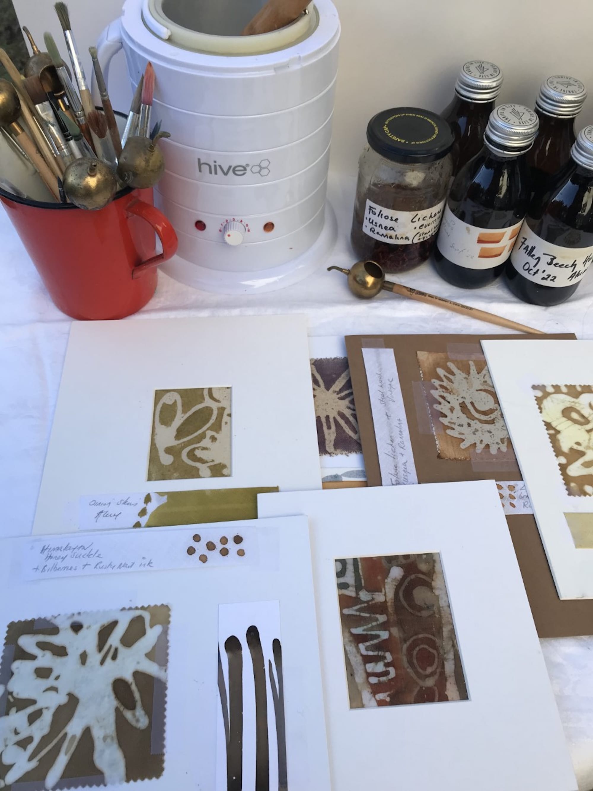Batik tools & natural dyes