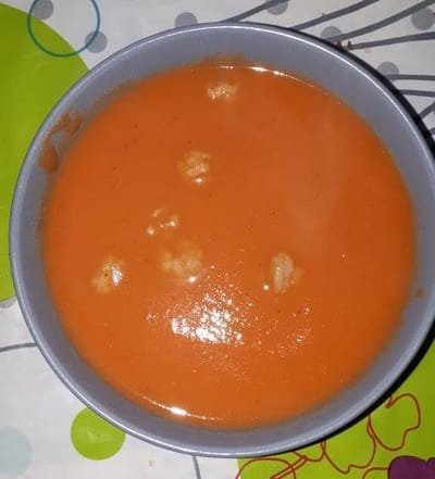 potage tomates aux boulettes image