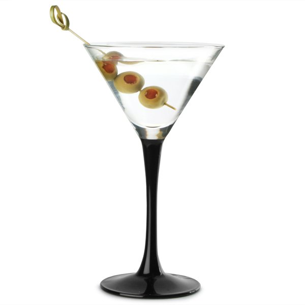 Black stem Cocktail/Martini glass
