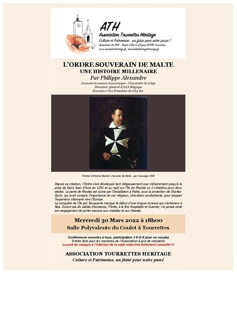L’ORDRE SOUVERAIN DE MALTE :                      une histoire millénaire.                            Philippe Alexandre