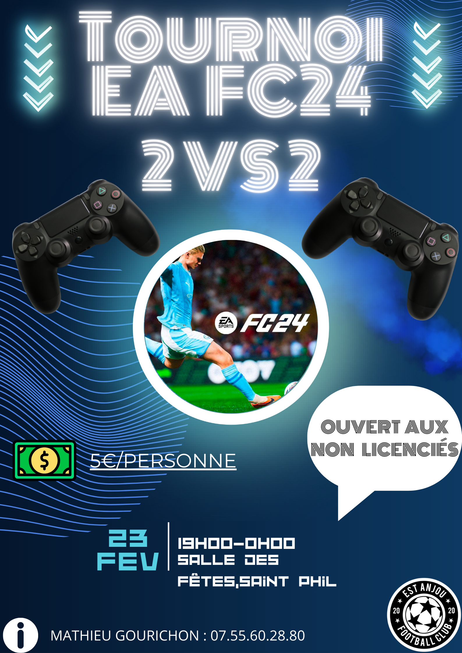 L’EAFC ouvre son 1er Tournoi FIFA en 2 VS 2 « EA-FC 24 » !