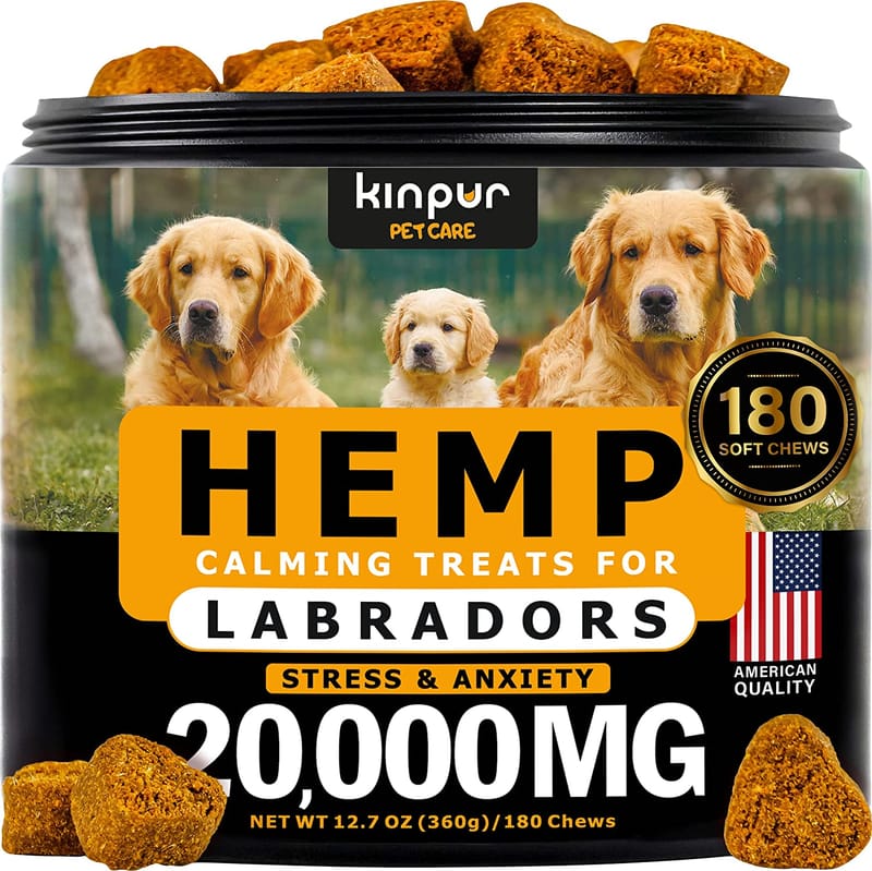 KINPUR PET CARE HEMP CALMING CHEWS FOR LABRADORS WITH DUCK FLAVOR ...