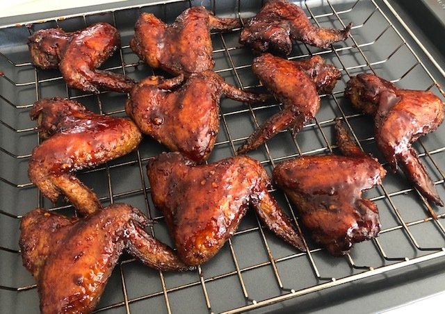Smoked BBQ chicken wings