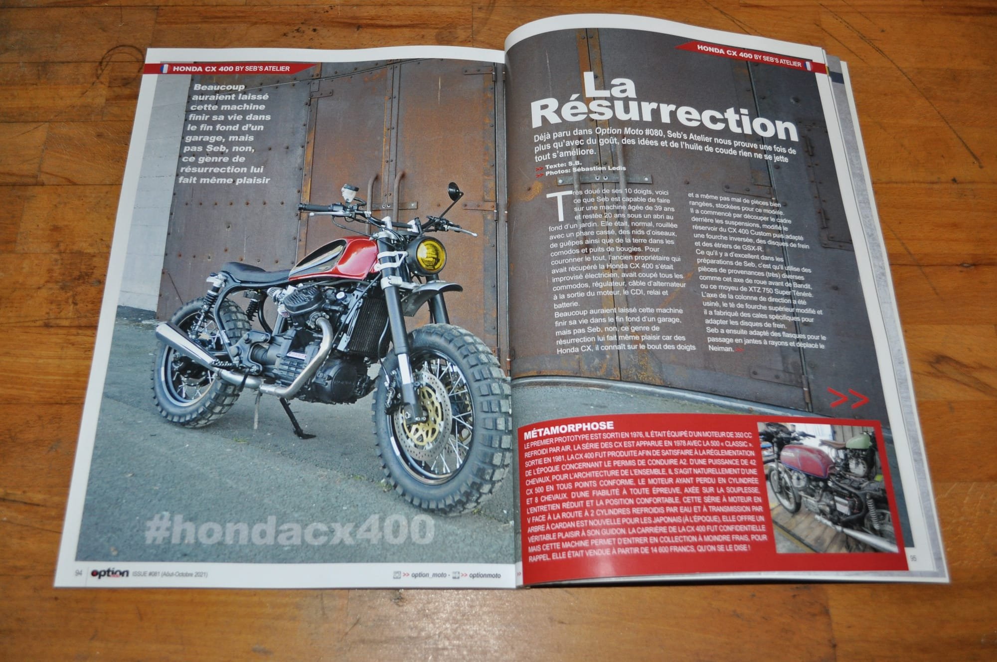 Honda CX 400  - Option Moto Magazine