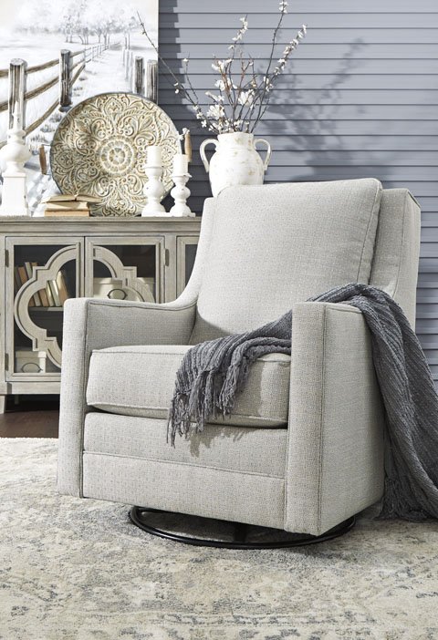 Kambria Frost Swivel Glider Accent Chair A3000206