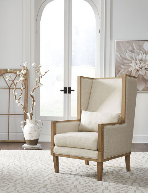 Copeland linen accent discount chair