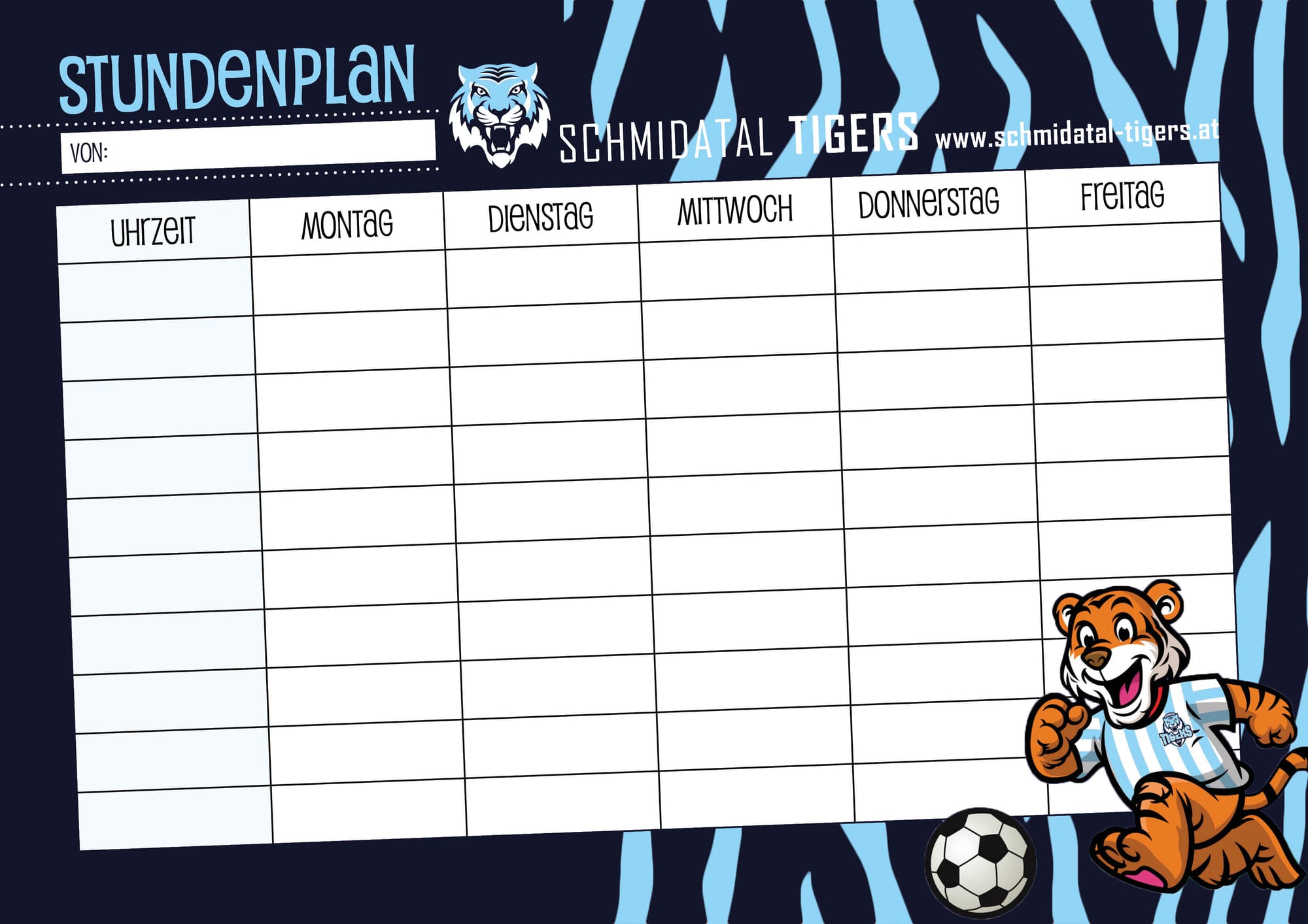 Mit TIGERS-Stundenplan ins neue Schuljahr