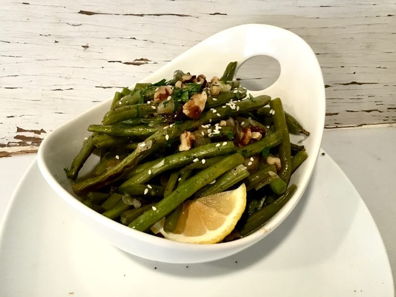 Oven-Roasted Green Beans w Shallots