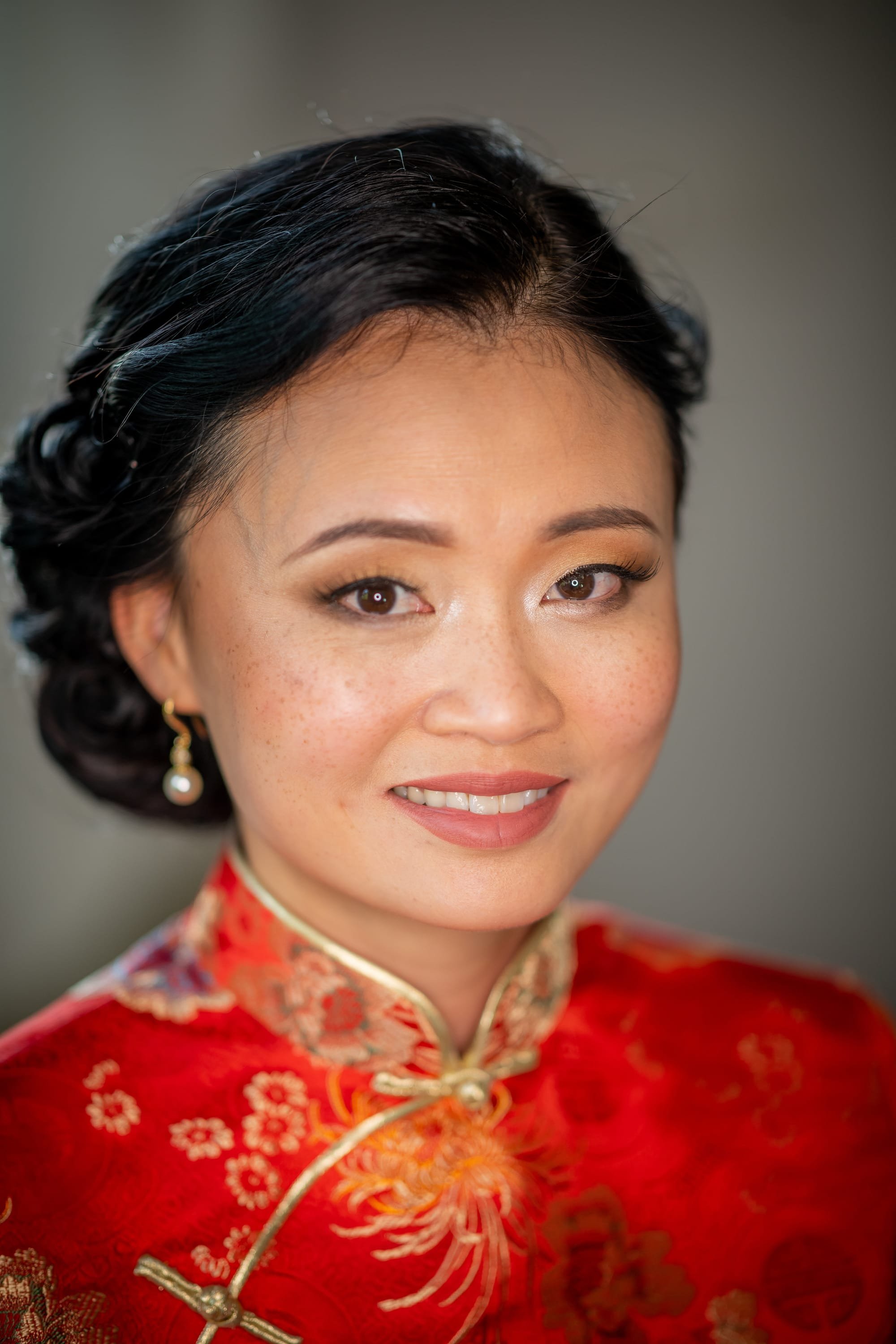 Maquillage et coiffure mariage asiatique