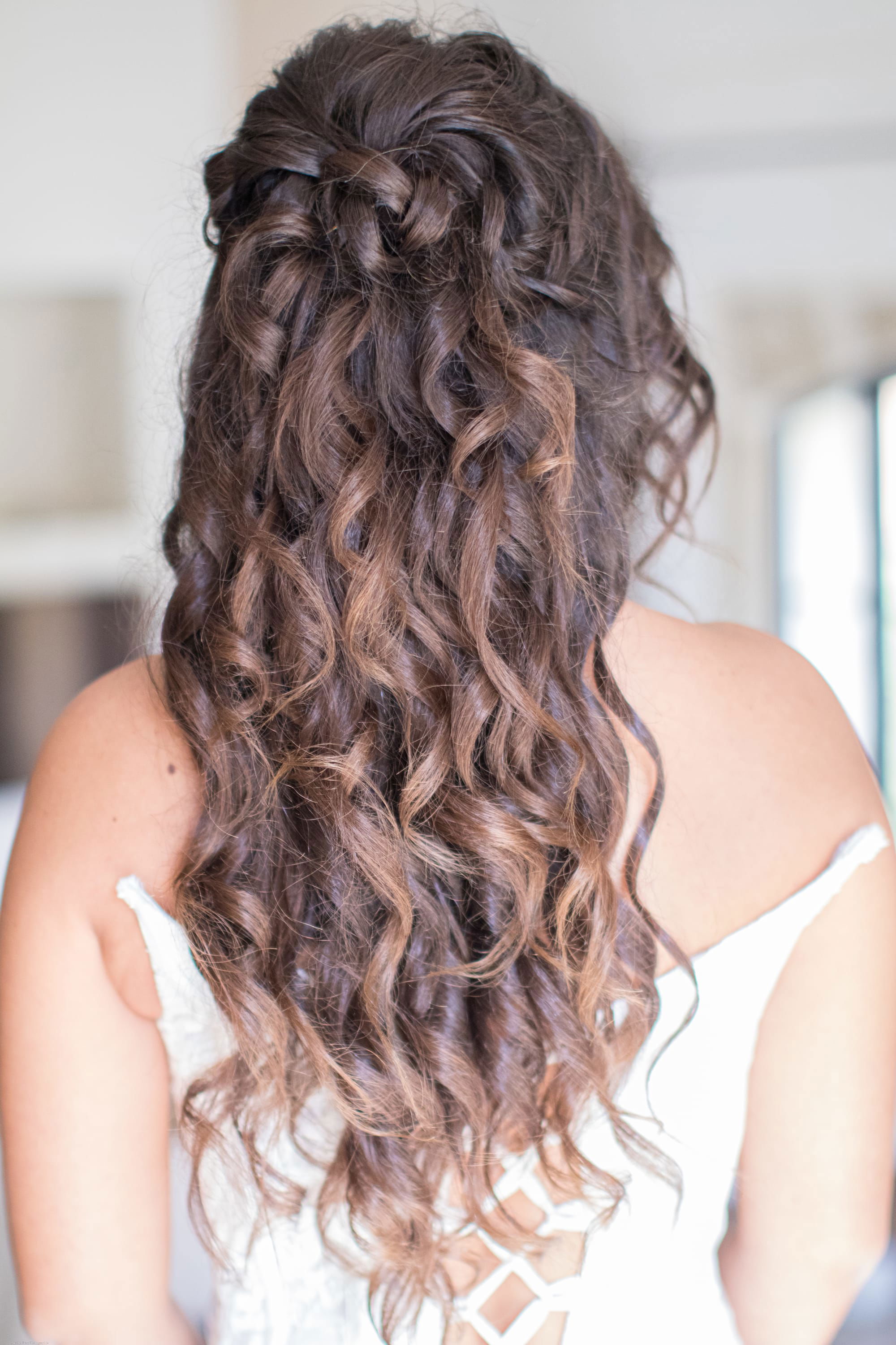 Coiffure wavy mariée