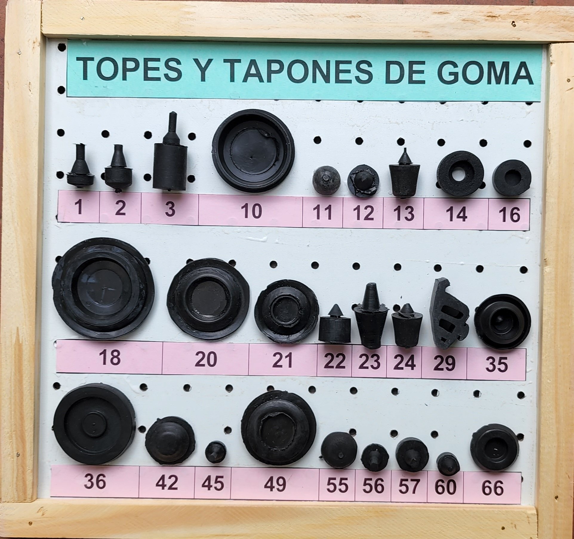 Topes y Tapones de Goma