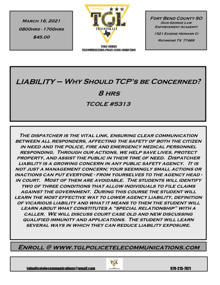 03 Liability "Why Should TCP's be Concerned?" (GGLEA)
