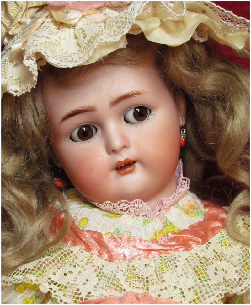 28” Antique German Doll Simon Halbig DEP Mold 1079 - Antique Doll Place