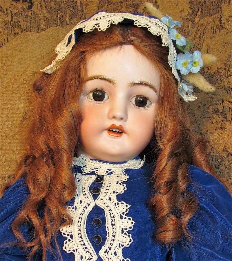 28” Antique German Doll Simon Halbig DEP Mold 1079 Antique Doll Place