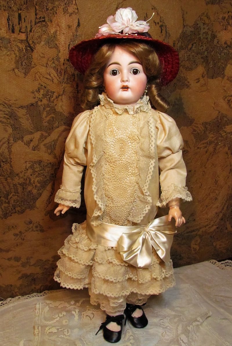 28” Antique German Doll Simon Halbig DEP Mold 1079 Antique Doll Place