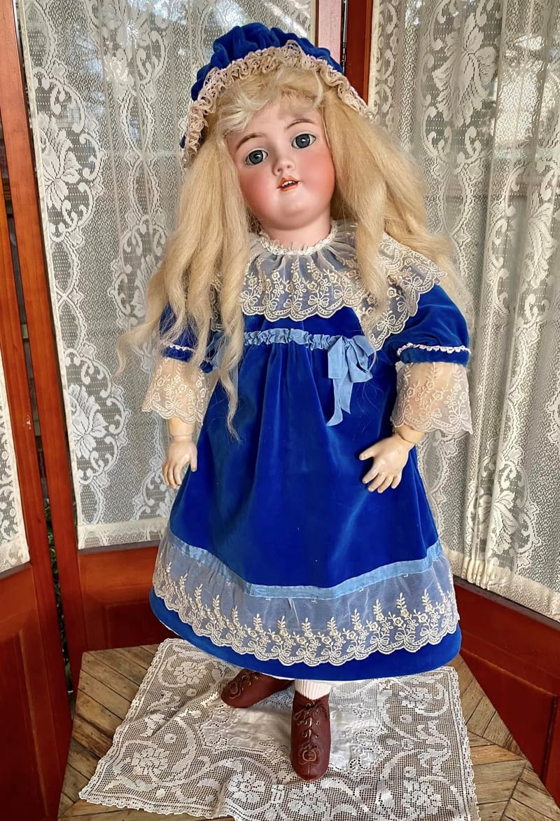 28” Antique German Doll Simon Halbig DEP Mold 1079 Antique Doll Place